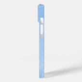 Zacht Blauw Marmer Abstract Patroon Case-Mate iPhone Case (Achterkant / Links)