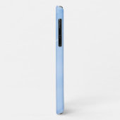 Zacht Blauw Marmer Abstract Patroon Case-Mate iPhone Case (Achterkant/links)