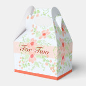 Zacht blauw met roze en Sinaasappel Bedankdoosjes (Achterkant)