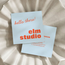 Zacht Blauw Oranje Hallo Daar Vriendelijk Vet Vier