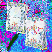 Zacht Blauw Pastel Paarse Hydrangea Ovaal Verjaard Bedankdoosjes