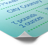  zacht blauw poster (Hoek)