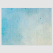 Zacht blauw & Roos Aquarel Weefselpapier Tissuepapier (Voorkant)