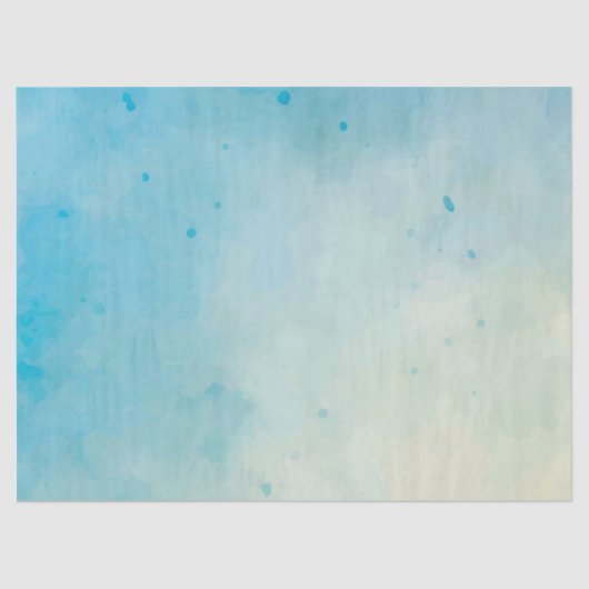 Zacht blauw & Roos Aquarel Weefselpapier Tissuepapier (Voorkant)