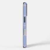 Zacht Blauw & Roze Rasterpatroon Case-Mate iPhone Case (Achterkant / Rechts)