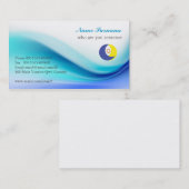 zacht blauw visitekaartje (Voorkant / Achterkant)