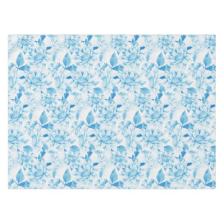Zacht Blauwe Floral Tafelkleed