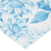Zacht Blauwe Floral Tafelkleed (Gekanteld)