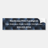 Zacht Blauwe Harlekijn Diamant Patroon  Bumpersticker (Voorkant)