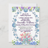 Zacht blauwe Moederdag Ventilatorblauw Kaart (Voorkant)