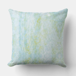 Zacht Blauwgroen en geel Sierkussen