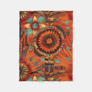 Zacht Blauwgroen "ingewikkelde echo's" Gezellige f Fleece Deken