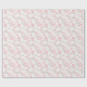 Zacht Bloeiend Floral Natuur Verpakkingsdocument Cadeaupapier (Vlak)