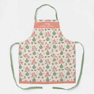 Zacht bloempatroon - Koken met liefde Schort