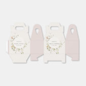 Zacht Blush Meadow Floral Wreated Vrijgezellenfees Bedankdoosjes (Uitgevouwen)