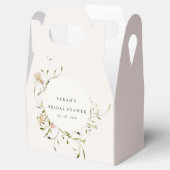 Zacht Blush Meadow Floral Wreated Vrijgezellenfees Bedankdoosjes (Geopend)