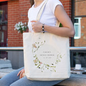 Zacht Blush Meadow Floral Wreated Vrijgezellenfees Tote Bag