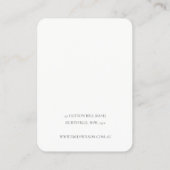 Zacht Blush Roos Gold Agate Marble Hairpin Display Visitekaartje (Achterkant)