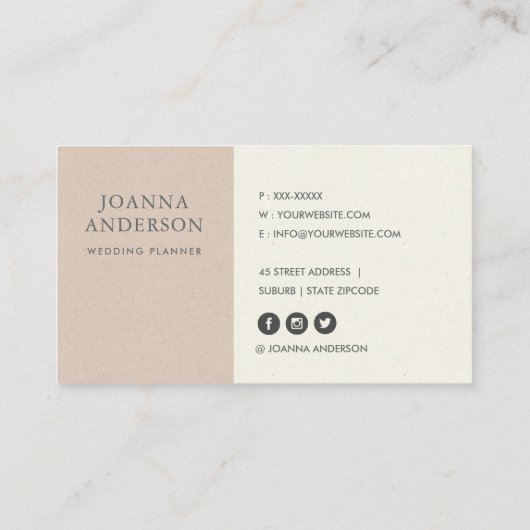 ZACHT BLUSH ROZE GROENE WATERVERF BLOEMIG VISITEKAARTJE (Achterkant)