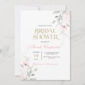 Zacht Blush Roze Vrijgezellenfeest Kaart (Voorkant)