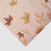 Zacht Boho Herfstpatroon Tissuepapier (Detail)