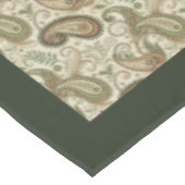 Zacht Boho tafelkleed met aards Paisley patroon (Gekanteld)