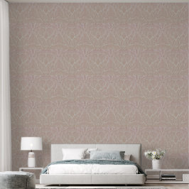 Zacht Botanisch Boomontwerp – Minimalistische N Behang
