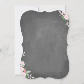 Zacht botanische chemicaliën Chalkboard | Baptisme Kaart (Achterkant)
