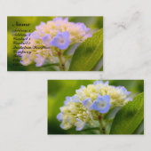 Zacht brandkranen Bloem Visitekaartje (Voorkant / Achterkant)