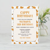 Zacht Bruin Capybara Kinder Leuk Cappy Verjaardag Kaart (Staand voorkant)