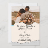 Zacht bruin minimalistische bruiloft receptie kaart (Voorkant)