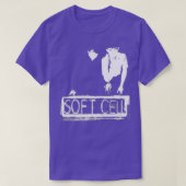 Zacht-cel zwart-witte synthpop van 80 seconden t-shirt (Design voorkant)