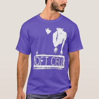 Zacht-cel zwart-witte synthpop van 80 seconden t-shirt