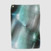 Zacht cyaan grijze rotsachtige textuur met digital golfhanddoek (Voorkant)