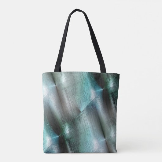Zacht cyaan grijze rotsachtige textuur met digital tote bag (Achterkant)