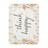 Zacht deco V | Denk er gelukkig over Magneet (Verticaal)