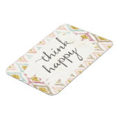 Zacht deco V | Denk er gelukkig over Magneet (Linkerzijde)