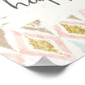 Zacht deco V | Denk er gelukkig over Poster (Hoek)