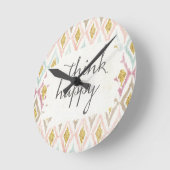 Zacht deco V | Denk er gelukkig over Ronde Klok (Hoek)