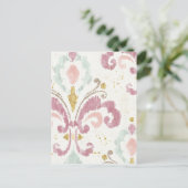 Zacht decopatroon briefkaart (Staand voorkant)