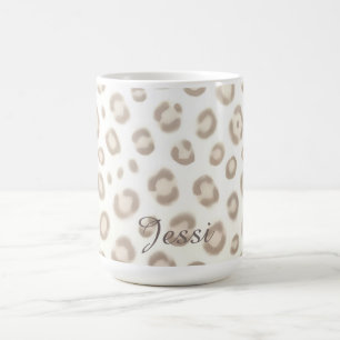 Zacht Dieren Luxe Patroon Elegante Dierenprint Koffiemok