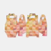 Zacht driehoek geometrisch patroon bedankdoosjes (Uitgevouwen)