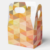 Zacht driehoek geometrisch patroon bedankdoosjes (Geopend)