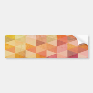 Zacht driehoek geometrisch patroon bumpersticker