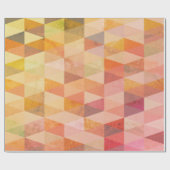 Zacht driehoek geometrisch patroon cadeaupapier (Vlak)