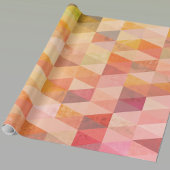 Zacht driehoek geometrisch patroon cadeaupapier
