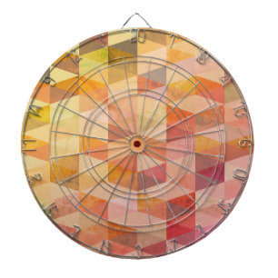 Zacht driehoek geometrisch patroon dartbord
