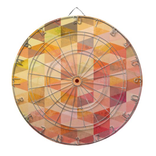 Zacht driehoek geometrisch patroon dartbord (Voorkant)