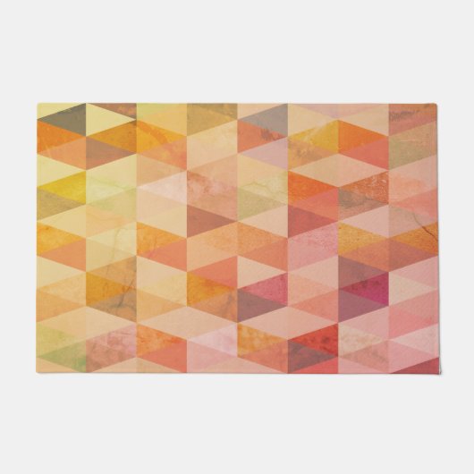 Zacht driehoek geometrisch patroon deurmat (Voorkant)
