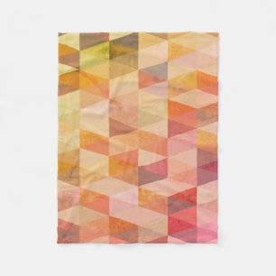 Zacht driehoek geometrisch patroon fleece deken
